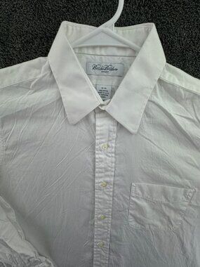 VTG Brooks Brothers Cotton Long Sleeve Button Up Shirt Men 16 34 USA Cotton 90s